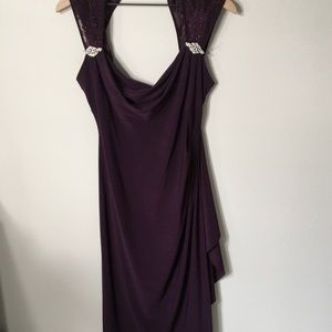 R& M Richards Purple Cocktail & Party Dress